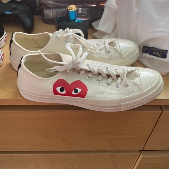 Comme de garçon converse used 9/10 shape rare shoe. Good condition size 11